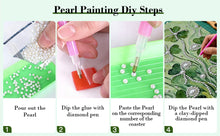 Load image into Gallery viewer, DIY Pearl Painting Kit 30x40CM Lucky Four Leaf Clover Framed Handmade Pearl Material Art Set Room Wall Decoration
