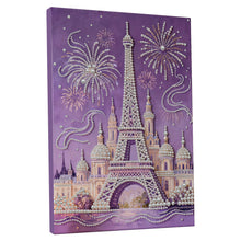 Load image into Gallery viewer, DIY Pearl Painting Kit 30x40CM Castle Framed Handmade Pearl Material Art Set Room Wall Decoration
