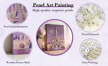 Load image into Gallery viewer, DIY Pearl Painting Kit 30x40CM Castle Framed Handmade Pearl Material Art Set Room Wall Decoration
