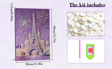 Load image into Gallery viewer, DIY Pearl Painting Kit 30x40CM Castle Framed Handmade Pearl Material Art Set Room Wall Decoration
