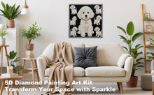 Load image into Gallery viewer, DIY Pearl Painting Kit 30x30CM Puppy Framed Handmade Pearl Material Art Set Room Wall Decoration
