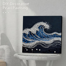 Load image into Gallery viewer, DIY Pearl Painting Kit 30x30CM Waves Framed Handmade Pearl Material Art Set Room Wall Decoration
