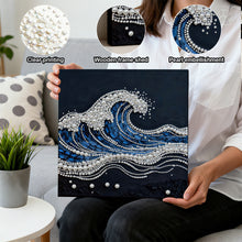 Load image into Gallery viewer, DIY Pearl Painting Kit 30x30CM Waves Framed Handmade Pearl Material Art Set Room Wall Decoration
