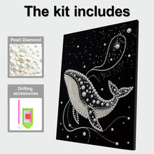 Load image into Gallery viewer, DIY Pearl Painting Kit 30x40CM Shark Framed Handmade Pearl Material Art Set Room Wall Decoration
