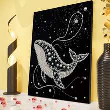 Load image into Gallery viewer, DIY Pearl Painting Kit 30x40CM Shark Framed Handmade Pearl Material Art Set Room Wall Decoration
