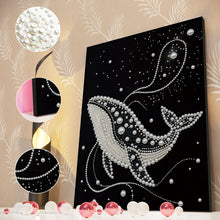 Load image into Gallery viewer, DIY Pearl Painting Kit 30x40CM Shark Framed Handmade Pearl Material Art Set Room Wall Decoration
