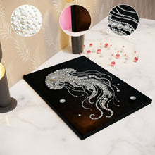Load image into Gallery viewer, DIY Pearl Painting Kit 30x40CM Jellyfish Framed Handmade Pearl Material Art Set Room Wall Decoration
