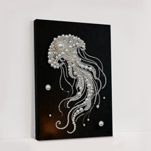 Load image into Gallery viewer, DIY Pearl Painting Kit 30x40CM Jellyfish Framed Handmade Pearl Material Art Set Room Wall Decoration
