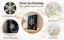 Load image into Gallery viewer, DIY Pearl Painting Kit 30x40CM Snowflake Framed Handmade Pearl Material Art Set Room Wall Decoration
