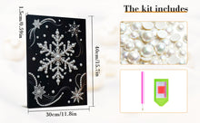 Load image into Gallery viewer, DIY Pearl Painting Kit 30x40CM Snowflake Framed Handmade Pearl Material Art Set Room Wall Decoration
