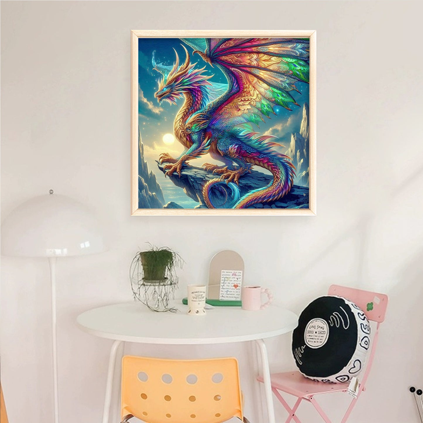 Dragon - Full 14CT Counted Cross Stitch 40x40CM - Huacan