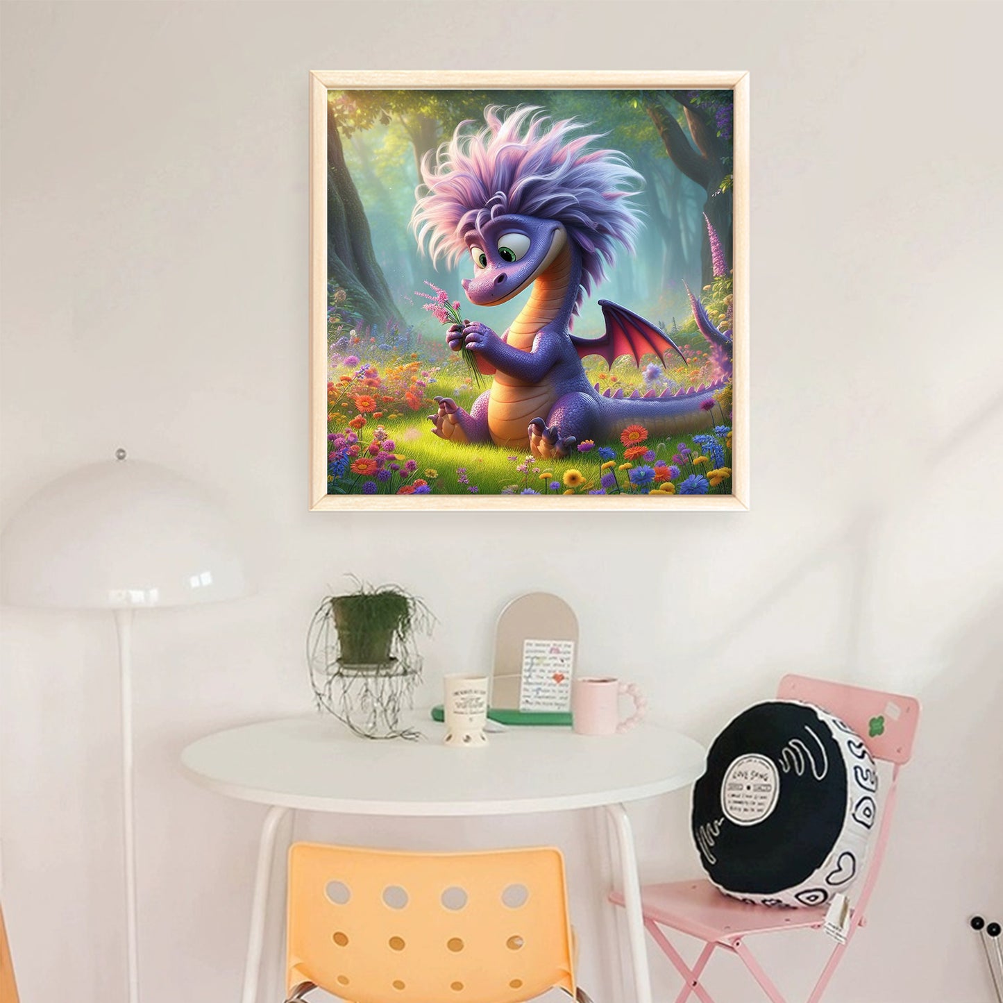 Dragon - Full 11CT Stamped Cross Stitch 40x40CM - Yishu