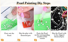 Load image into Gallery viewer, DIY Pearl Painting Kit 30x40CM Milky Way Framed Handmade Pearl Material Art Set Room Wall Decoration
