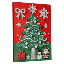 Load image into Gallery viewer, DIY Pearl Painting Kit 30x40CM Christmas Tree Framed Handmade Pearl Material Art Set Room Wall Decoration
