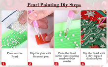 Load image into Gallery viewer, DIY Pearl Painting Kit 30x40CM Christmas Tree Framed Handmade Pearl Material Art Set Room Wall Decoration
