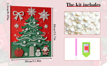 Load image into Gallery viewer, DIY Pearl Painting Kit 30x40CM Christmas Tree Framed Handmade Pearl Material Art Set Room Wall Decoration
