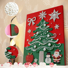 Load image into Gallery viewer, DIY Pearl Painting Kit 30x40CM Christmas Tree Framed Handmade Pearl Material Art Set Room Wall Decoration
