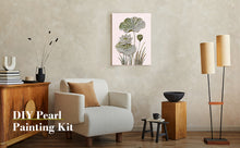 Load image into Gallery viewer, DIY Pearl Painting Kit 30x40CM Lotus Framed Handmade Pearl Material Art Set Room Wall Decoration
