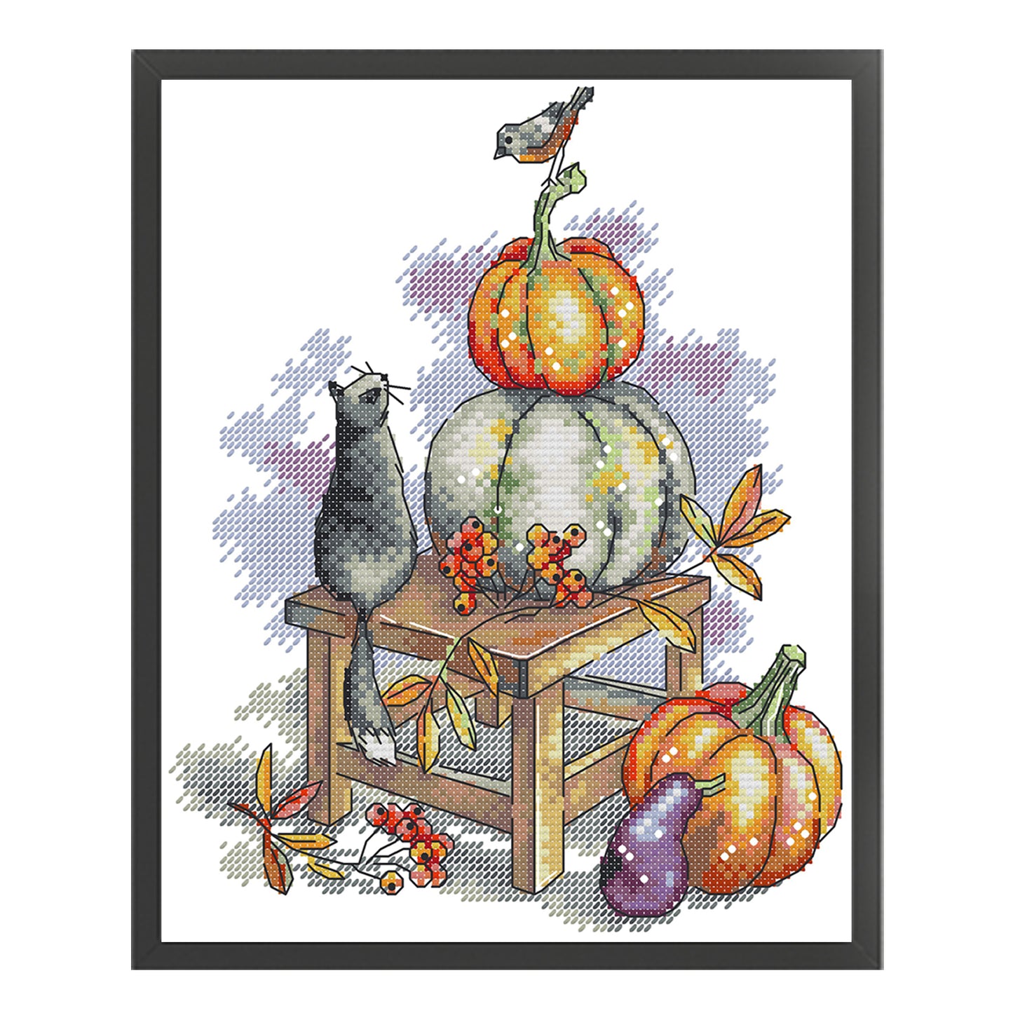 Confrontation - Partial 14CT Stamped Cross Stitch 22x28CM - Joy Sunday Backstitch+Half Cross Stitch