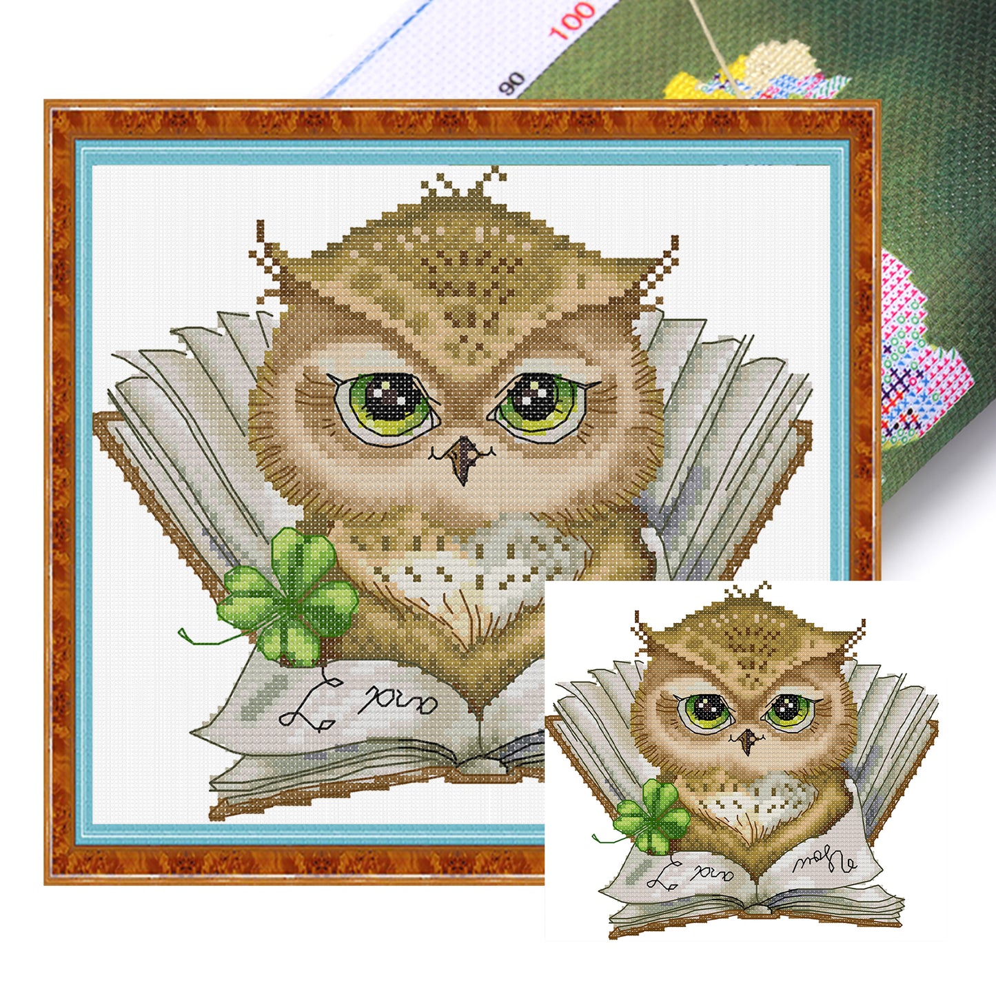 My Favorite Book - Partial 14CT Stamped Cross Stitch 22x20CM - Joy Sunday Backstitch