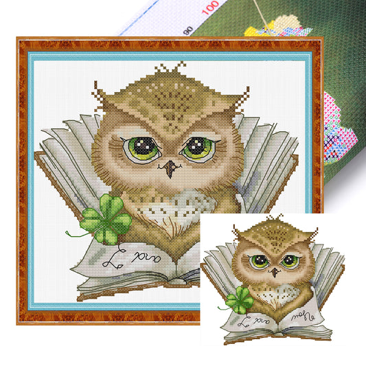 My Favorite Book - Partial 14CT Stamped Cross Stitch 22x20CM - Joy Sunday Backstitch