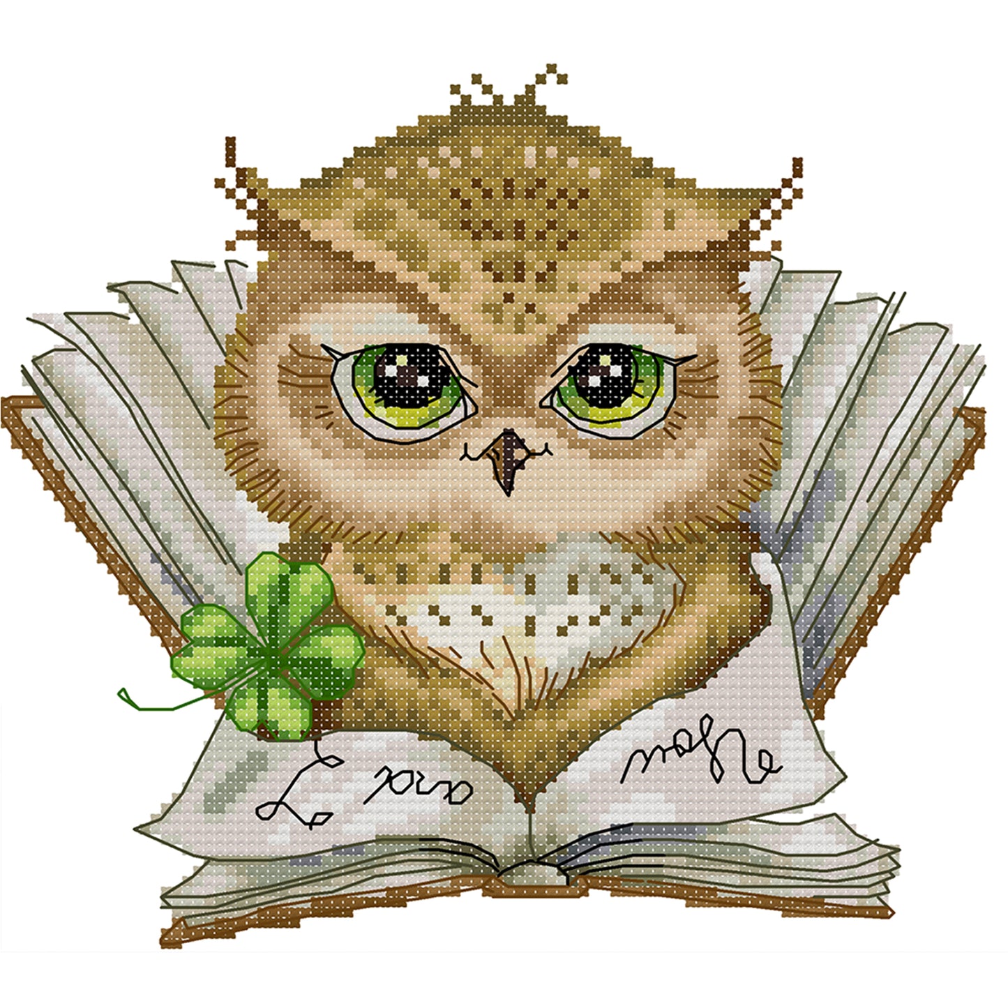 My Favorite Book - Partial 14CT Stamped Cross Stitch 22x20CM - Joy Sunday Backstitch
