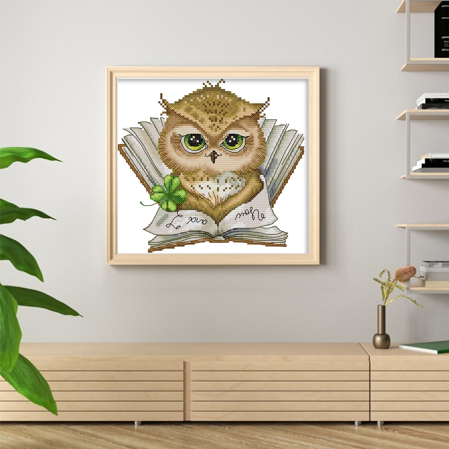 My Favorite Book - Partial 14CT Stamped Cross Stitch 22x20CM - Joy Sunday Backstitch