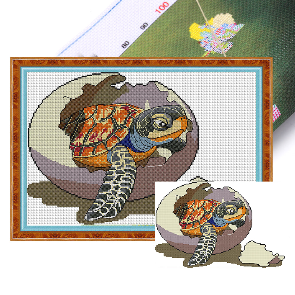 Hatching Out - Partial 14CT Stamped Cross Stitch 41x29CM - Joy Sunday Backstitch