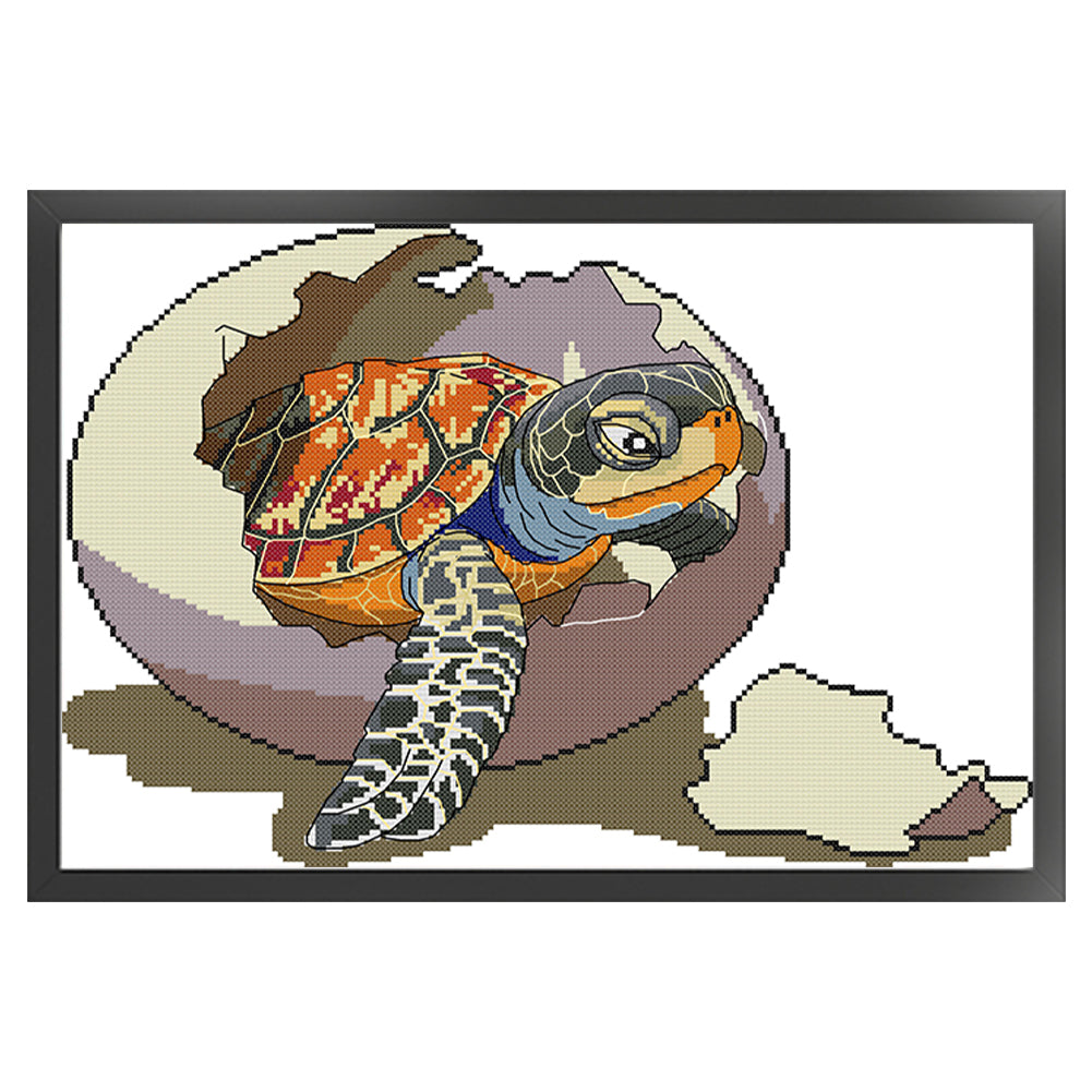 Hatching Out - Partial 14CT Stamped Cross Stitch 41x29CM - Joy Sunday Backstitch
