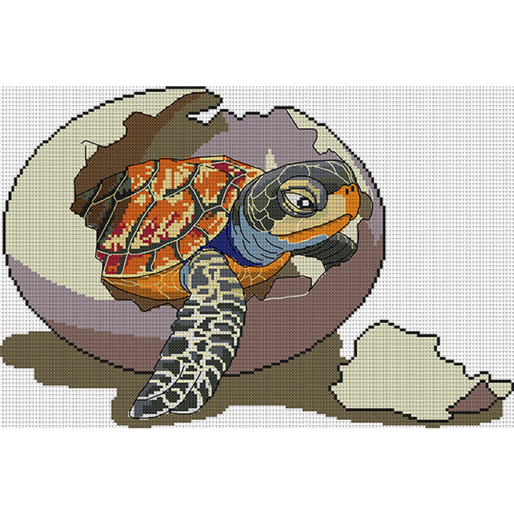 Hatching Out - Partial 14CT Stamped Cross Stitch 41x29CM - Joy Sunday Backstitch