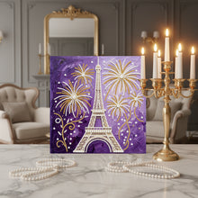 Load image into Gallery viewer, DIY Pearl Painting Kit 25x25CM Eiffel Tower Framed Handmade Pearl Material Art Set Room Wall Decoration
