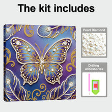 Load image into Gallery viewer, DIY Pearl Painting Kit 25x25CM Butterfly Framed Handmade Pearl Material Art Set Room Wall Decoration
