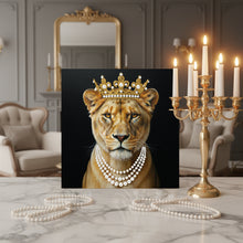 Load image into Gallery viewer, DIY Pearl Painting Kit 25x25CM Leopard Framed Handmade Pearl Material Art Set Room Wall Decoration
