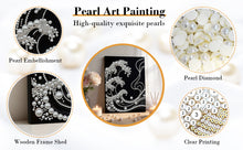 Load image into Gallery viewer, DIY Pearl Painting Kit 30x40CM Waves Framed Handmade Pearl Material Art Set Room Wall Decoration
