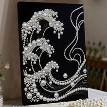 Load image into Gallery viewer, DIY Pearl Painting Kit 30x40CM Waves Framed Handmade Pearl Material Art Set Room Wall Decoration
