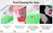 Load image into Gallery viewer, DIY Pearl Painting Kit 30x40CM Wing Framed Handmade Pearl Material Art Set Room Wall Decoration
