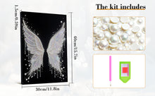 Load image into Gallery viewer, DIY Pearl Painting Kit 30x40CM Wing Framed Handmade Pearl Material Art Set Room Wall Decoration
