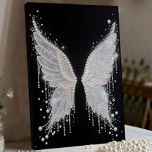 Load image into Gallery viewer, DIY Pearl Painting Kit 30x40CM Wing Framed Handmade Pearl Material Art Set Room Wall Decoration
