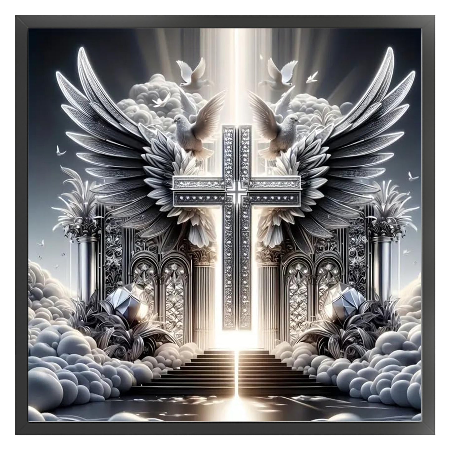 Cross - Full 11CT Counted Cross Stitch 40x40CM - Huacan