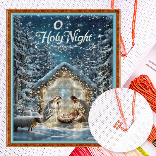 Jesus - Full 11CT Counted Cross Stitch 40x40CM - Huacan