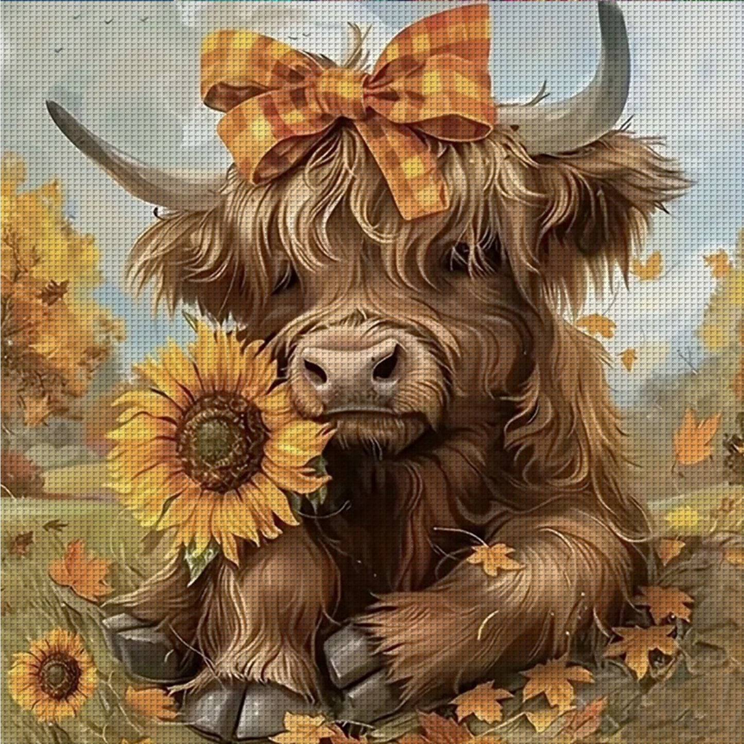 Consume Cattle - Full 11CT Counted Cross Stitch 40x40CM - Yishu