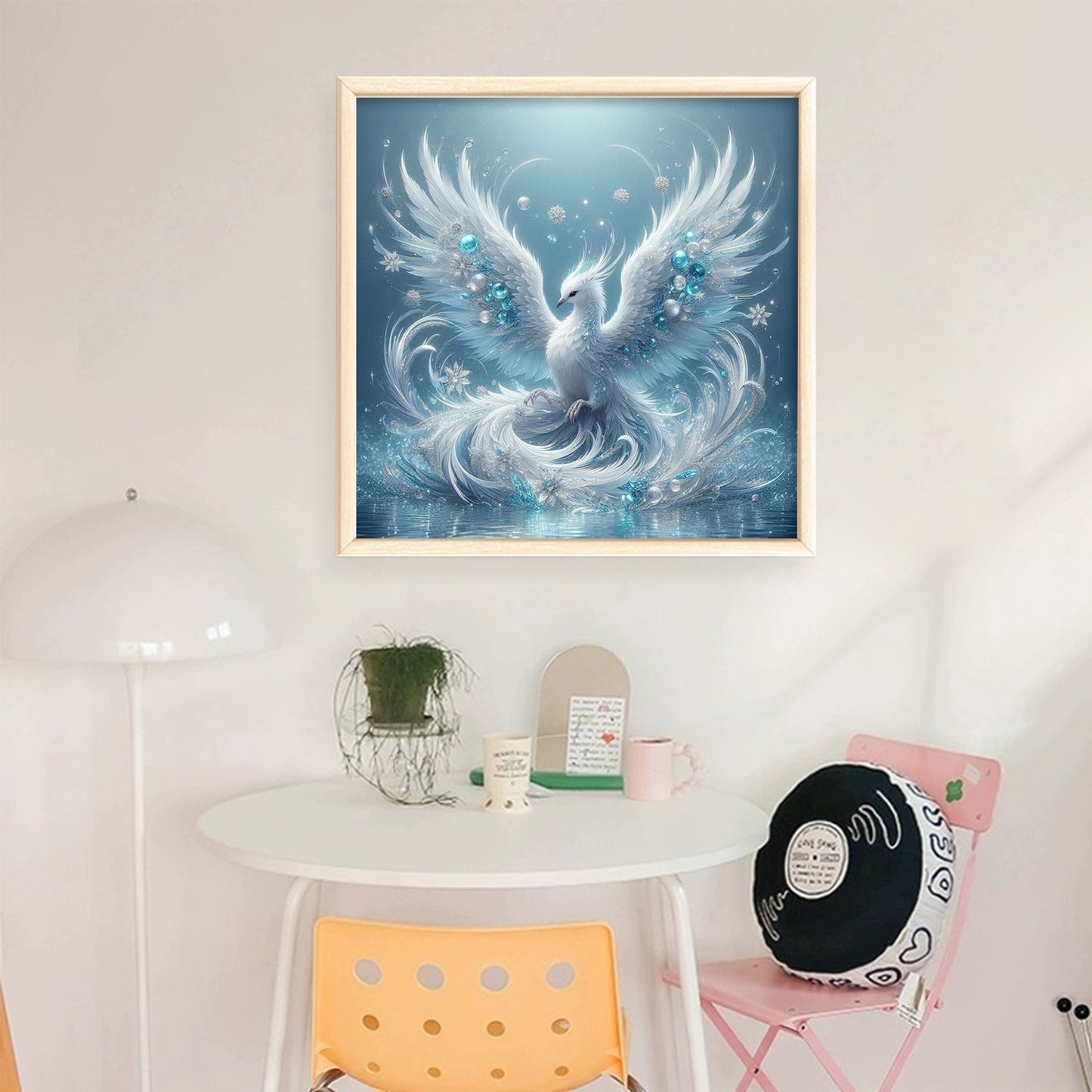 Phoenix - Full 11CT Stamped Cross Stitch 45x45CM - Huacan