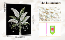 Load image into Gallery viewer, DIY Pearl Painting Kit 30x40CM Flower Framed Handmade Pearl Material Art Set Room Wall Decoration

