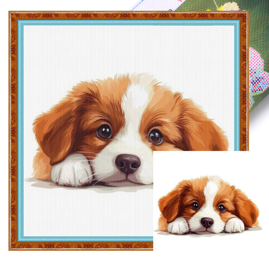 Beagle-Dog - Full 11CT Stamped Cross Stitch 40x40CM - Yishu