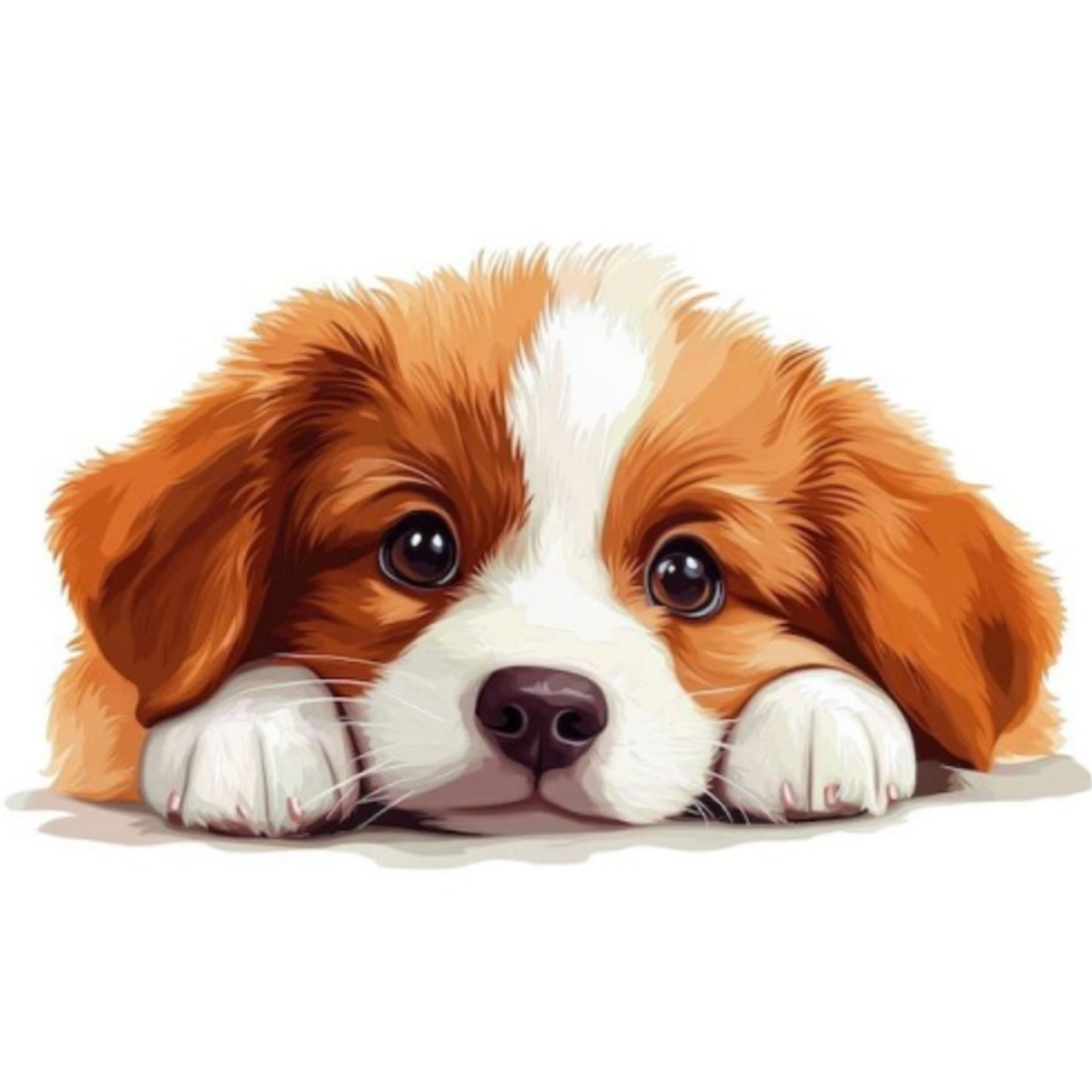 Beagle-Dog - Full 11CT Stamped Cross Stitch 40x40CM - Yishu