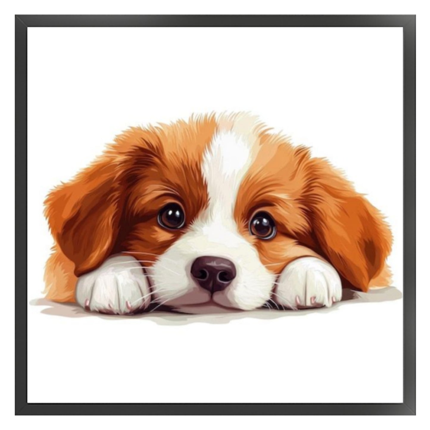Beagle-Dog - Full 11CT Stamped Cross Stitch 40x40CM - Yishu