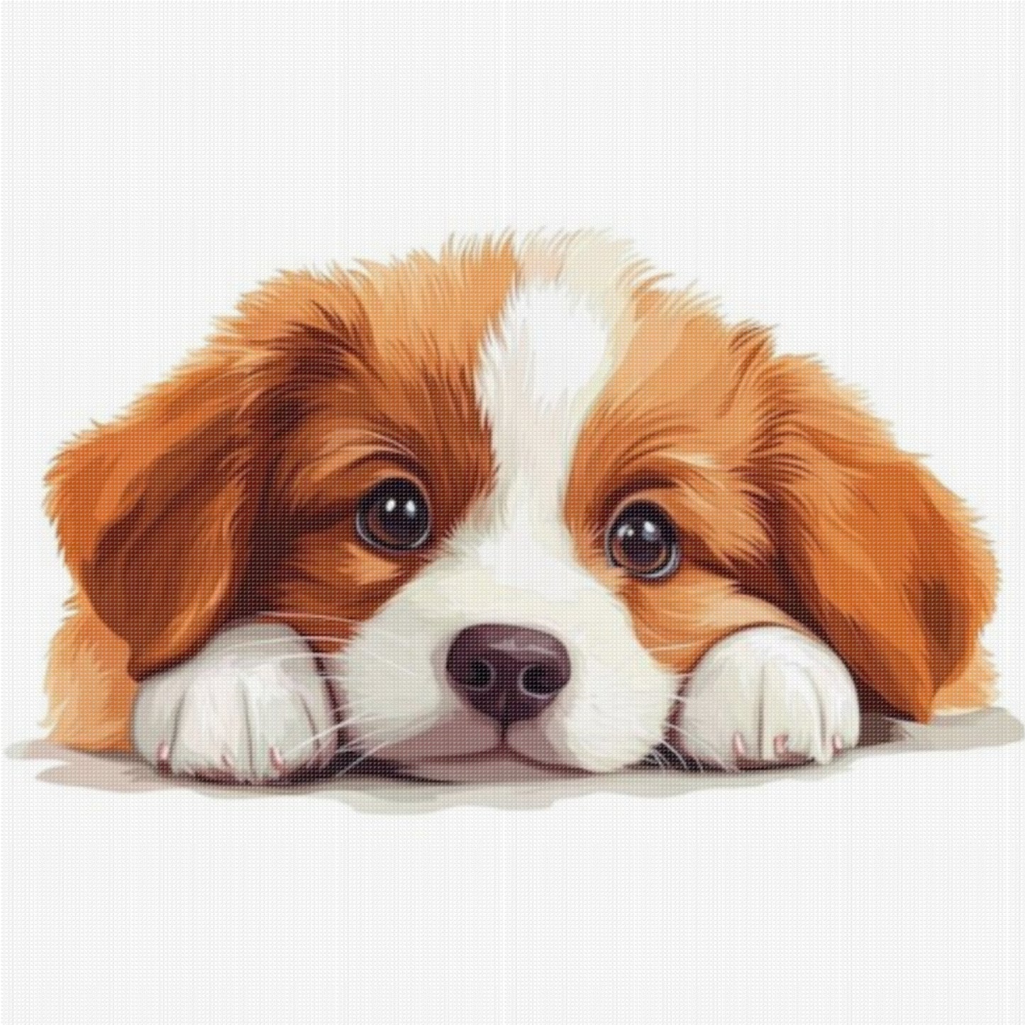 Beagle-Dog - Full 11CT Stamped Cross Stitch 40x40CM - Yishu