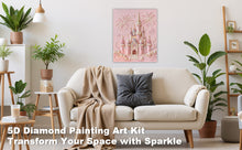 Load image into Gallery viewer, DIY Pearl Painting Kit 40x50CM Castle Framed Handmade Pearl Material Art Set Room Wall Decoration
