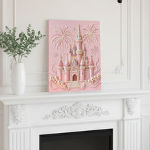 Load image into Gallery viewer, DIY Pearl Painting Kit 40x50CM Castle Framed Handmade Pearl Material Art Set Room Wall Decoration
