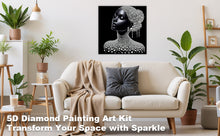 Load image into Gallery viewer, DIY Pearl Painting Kit 30x30CM Elegant Lady Framed Handmade Pearl Material Art Set Room Wall Decoration
